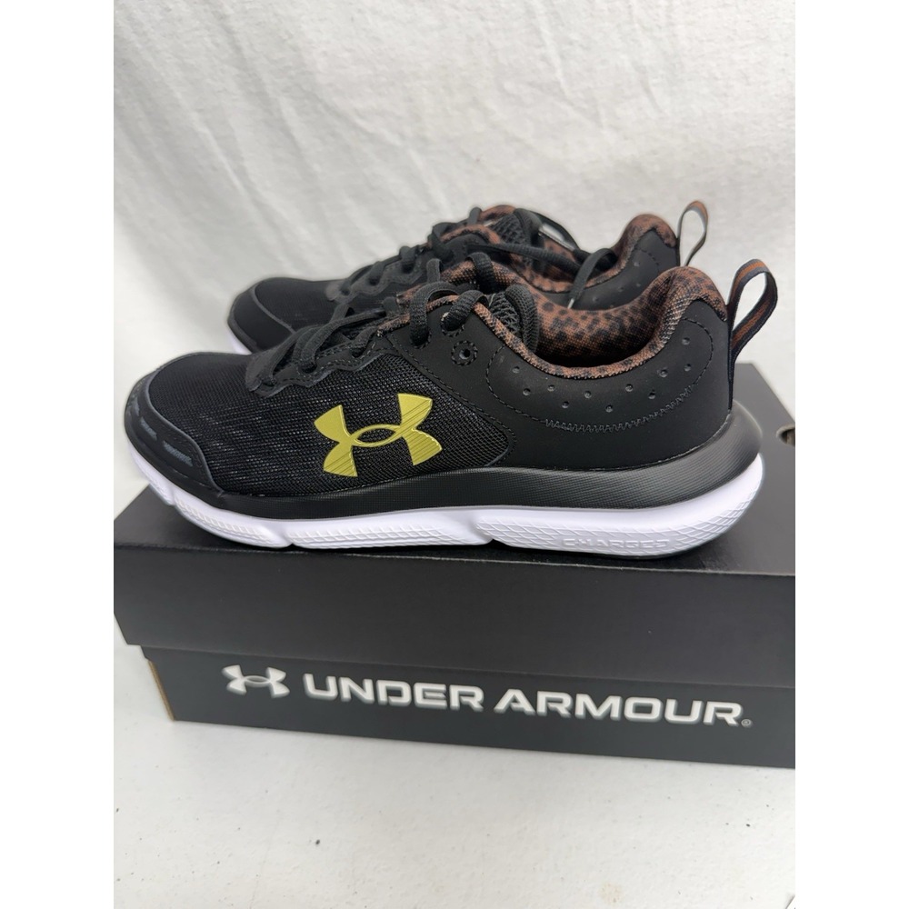 Under Armour Size 6 Charged Assert 10 Print Leopard Women's Running Shoes New